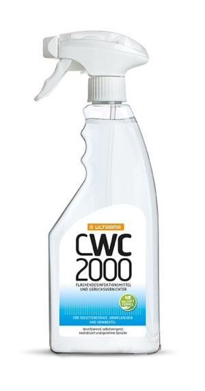 Geruchsvernichter mit Desinfektionsmittel Ultrana CWC 2000, 500ml Sprühflasche