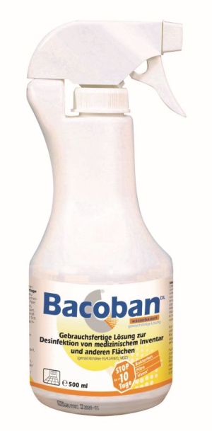 Langzeit-Flächendesinfektion BACOBAN gebrauchsfertig, wasserbasierend,12x500ml Flasche