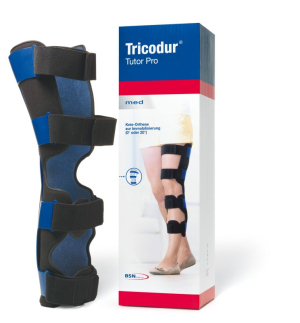 Tutor Pro Tricodur einstellbar (0° oder 20°) Knieorthese zur Immobilisierung