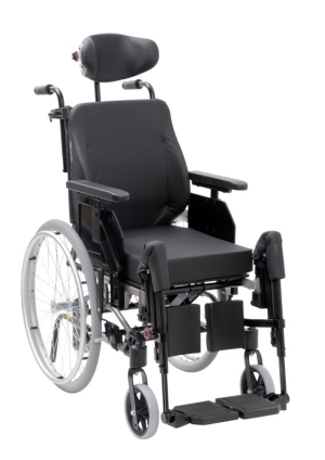 Rollstuhl Netti 4U CE Plus, Trommelbremse, Kopfstütze